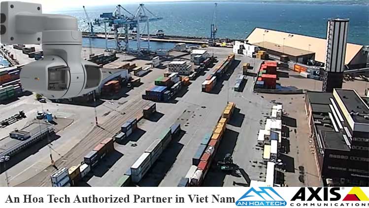 Camera cảng biển giám sát từ xa nhận dạng  số container