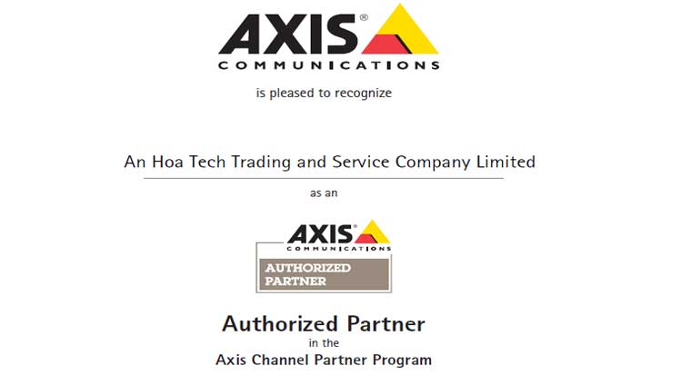 Đối tác bán hàng sản phẩm chính hãng Camera AXIS tại Việt Nam